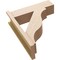 Ekena Millwork 7 1/2-in W x 24-in D x 28-in H Funston Block Rough Cedar Woodgrain TimberThane Outlooker, Primed Tan OUTUR075X24X28FST44RCPR - alternate 2